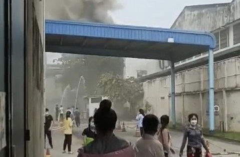 Nổ lò hút bụi tại công ty trong khu công nghiệp Sóng Thần 2