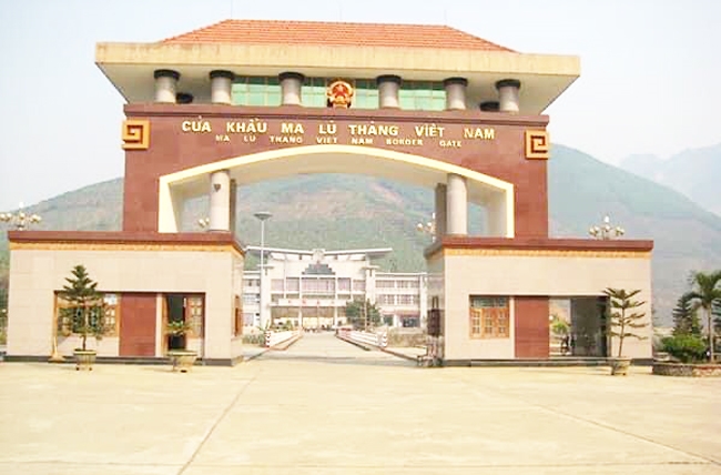 Cửa khẩu Ma Lù Thàng tỉnh Lai Châu. Ảnh Internet