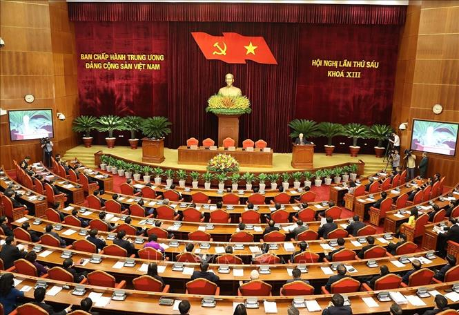 Tổng Bí thư Nguyễn Phú Trọng phát biểu bế mạc Hội nghị. Ảnh: Trí Dũng/TTXVN.