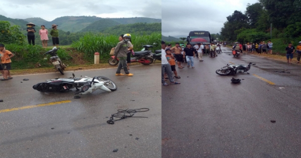 Xe máy va chạm với xe tải trên QL6 khiến 1 người tử vong