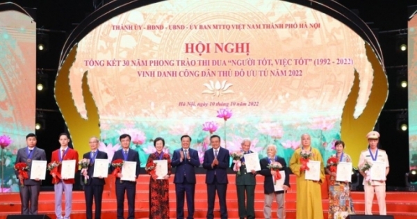 Vinh danh 10 Công dân Thủ đô ưu tú năm 2022