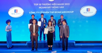 MIKGroup được vinh danh Top 10 thương hiệu mạnh ngành bất động sản 2022