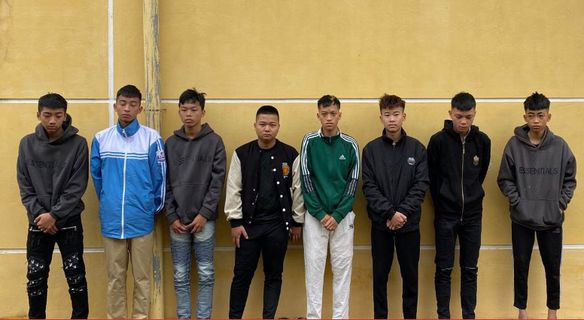 Các đối tượng bị bắt giữ.