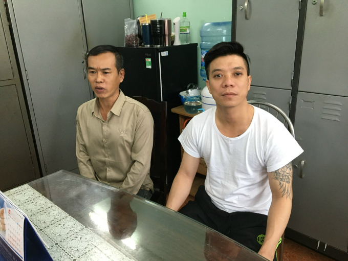 Hoàng Tuấn Anh (bìa trái) và Trần Văn Vĩnh.