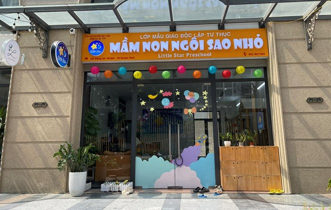 Cơ sở hoạt động không phép Ngôi Sao Nhỏ, địa điểm xảy ra vụ việc giáo viên bạo hành trẻ 15 tháng đã bị yêu cầu dừng hoạt động. Ảnh: Khánh Linh