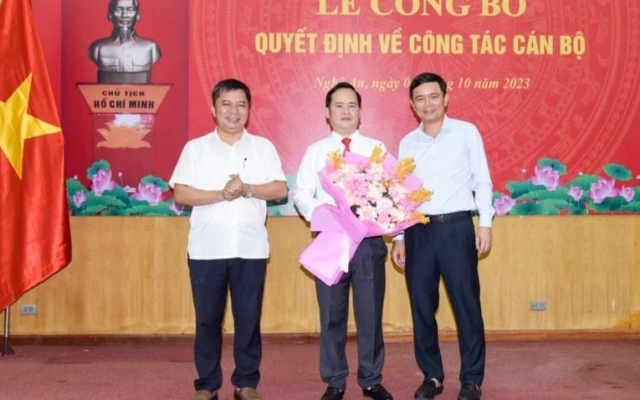 Ông Nguyễn Hữu Minh làm Giám đốc Trung tâm Xúc tiến đầu tư, thương mại và du lịch tỉnh Nghệ An