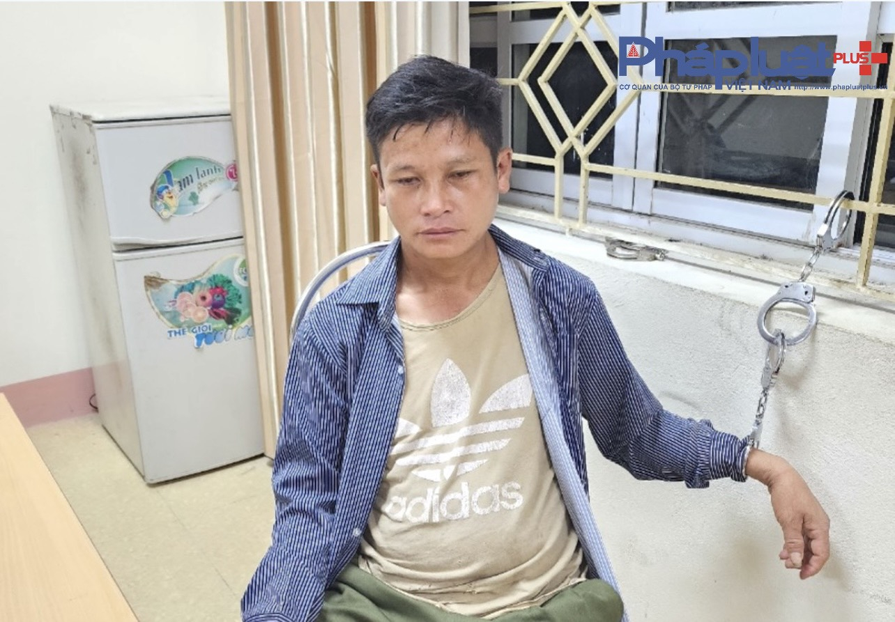 Đối tượng Cháng A Cáo tại cơ quan công an.