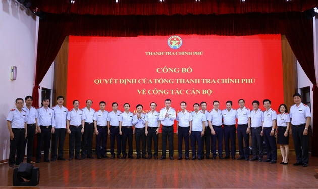 Các cán bộ của Thanh tra Chính phủ được bổ nhiệm. Ảnh Báo Thanh tra