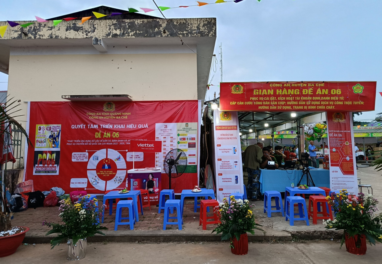 Gian h&agrave;ng Đề &aacute;n 06 của C&ocirc;ng an huyện Ba Chẽ. Ảnh C&ocirc;ng an Quảng Ninh