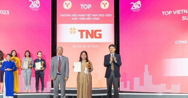 TNG Holdings Vietnam được tôn vinh “Thương hiệu mạnh - Phát triển bền vững năm 2023”