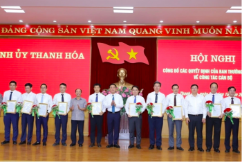 Thanh Hóa điều động, luân chuyển nhiều cán bộ, lãnh đạo chủ chốt