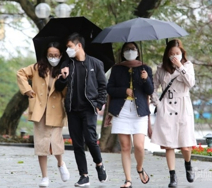 Miền Bắc đ&oacute;n kh&ocirc;ng kh&iacute; lạnh k&egrave;m mưa lớn nhiều nơi