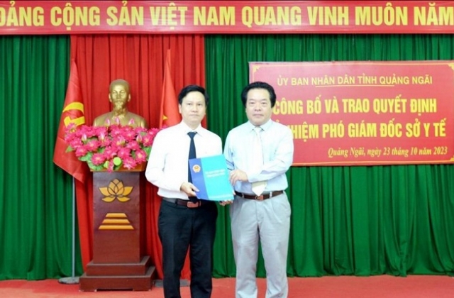 Quảng Ngãi có tân Phó Giám đốc Sở Y tế