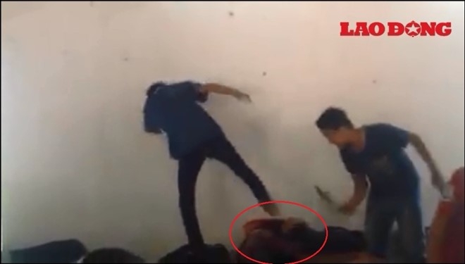 ảnh cắt từ clip ( ảnh b&aacute;o Lao động)