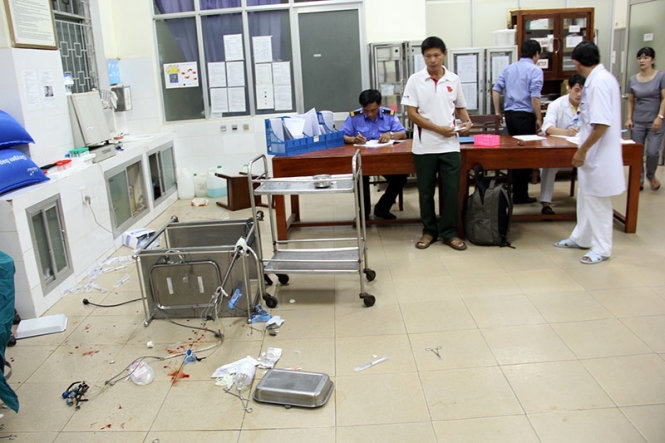 Hiện trường vụ &aacute;n nh&oacute;m c&ocirc;n đồ tấn c&ocirc;ng anh Tuấn