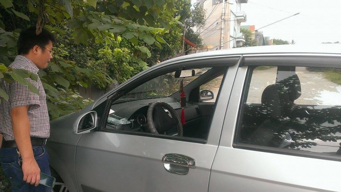 Hiện trường nơi xảy ra vụ việc nh&agrave; b&aacute;o bị truy s&aacute;t.