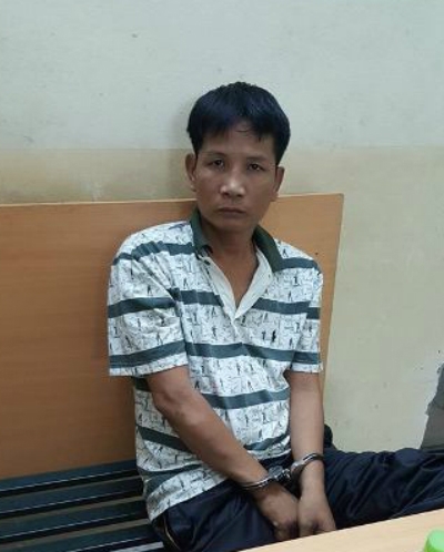 Đối tượng Nguyễn Mạnh H&ugrave;ng tại cơ quan c&ocirc;ng an