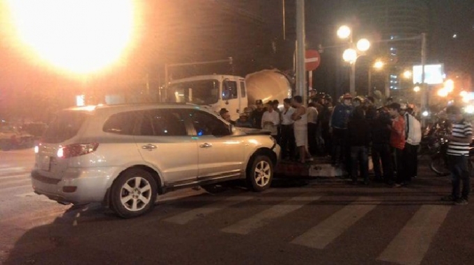 Hiện trường vụ tai nạn nghi&ecirc;m trọng.