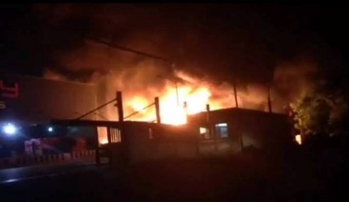 Hiện trường nơi xảy ra vụ hỏa hoạn