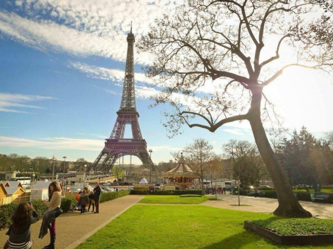 Paris - Ph&aacute;p l&agrave; một trong những địa danh du lịch h&uacute;t kh&aacute;ch. (ảnh Thanh Huyền)