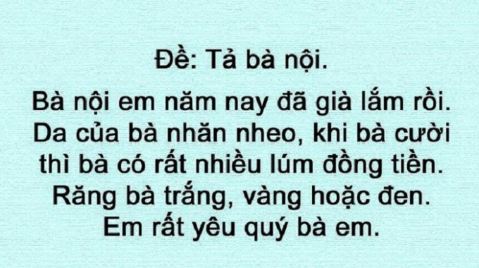 Tả b&agrave; nội.