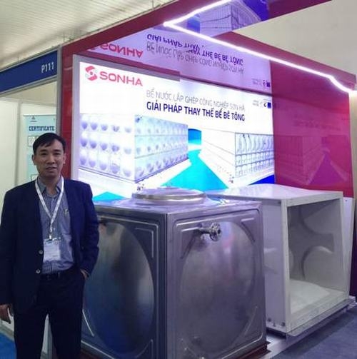 C&ocirc;ng ty Sơn H&agrave; mang tới Triển l&atilde;m nhiều sản phẩm.