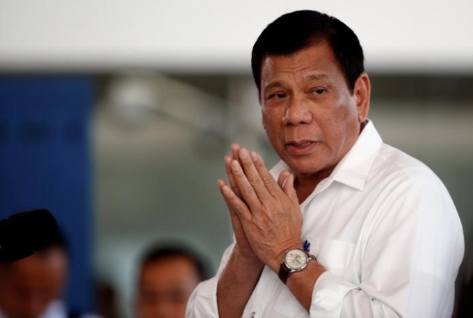 Tổng thống Philippines ch&uacute;c mừng chiến thắng của &ocirc;ng Trump. (Ảnh: Reuters)