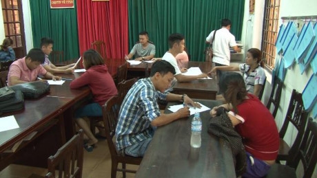 C&aacute;c đối tượng tại cơ quan C&ocirc;ng an.