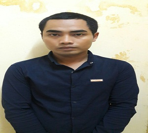 &nbsp;Đối tượng Thạch Chane S&ocirc; Khum (Ảnh: C&ocirc;ng an Tr&agrave; Vinh)