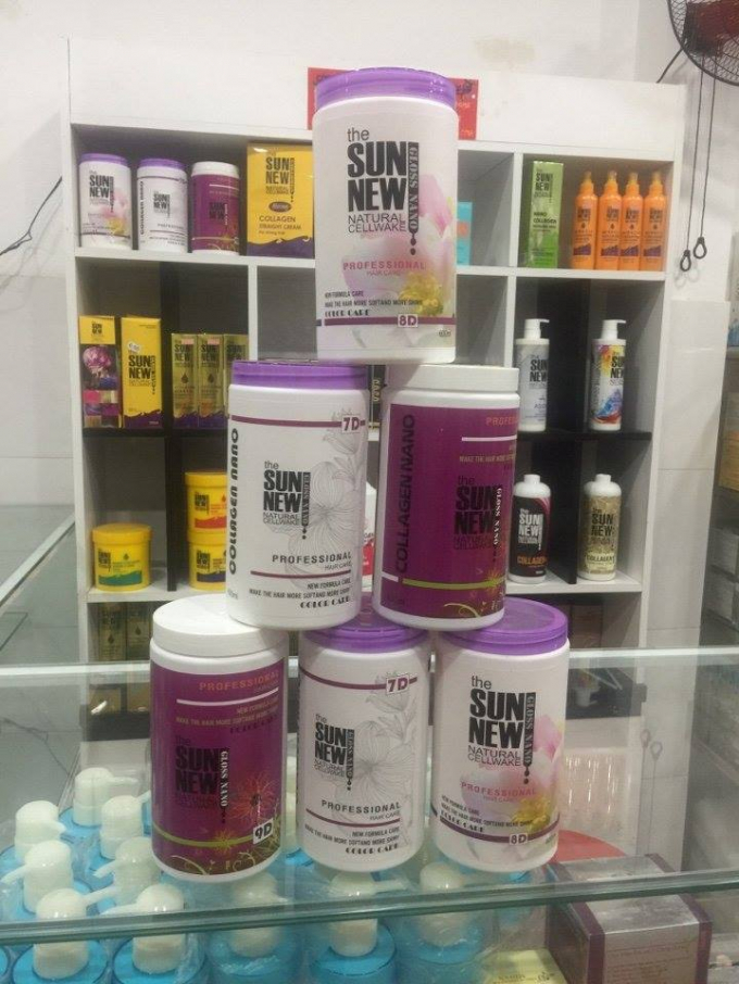 Sản phẩm mỹ phẩm hiệu The Sunnew được quảng c&aacute;o b&aacute;n rầm rộ.