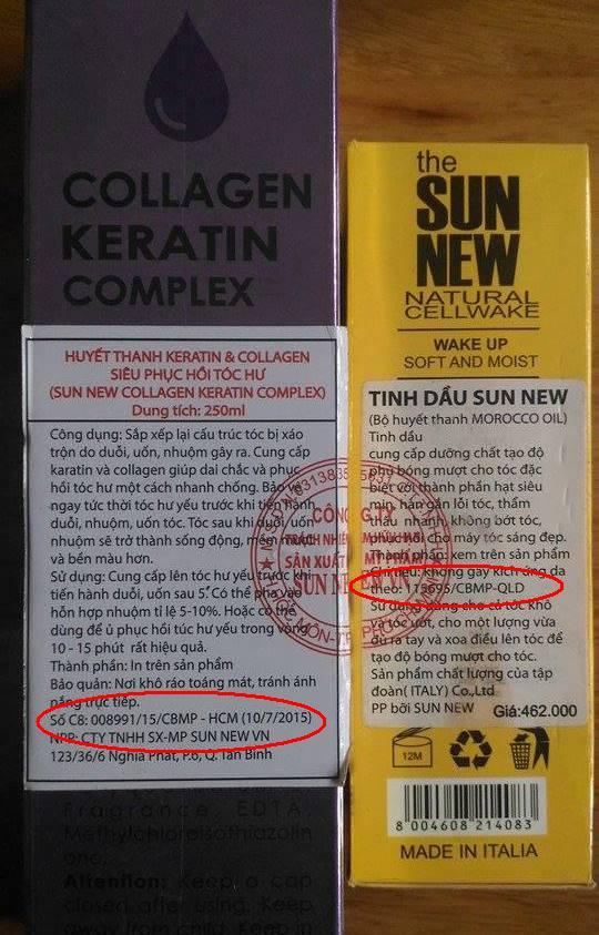 Số c&ocirc;ng bố mỹ phẩm tr&ecirc;n sản phẩm n&agrave;y được đơn vị sản xuất l&agrave;m giả của Sở Y tế TP HCM?