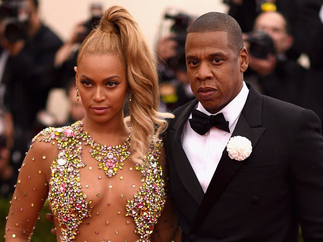 Nữ ca sĩ Beyonc&eacute; v&agrave; rapper Jay-Z.