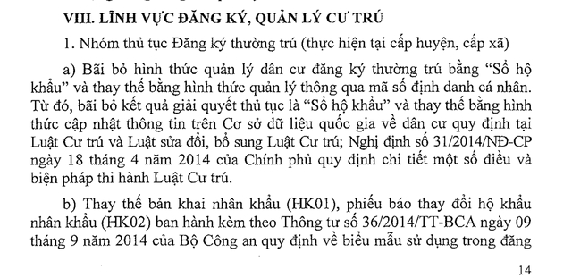 Bao giờ sẽ ch&iacute;nh thức bỏ 'sổ hộ khẩu', 'sổ tạm tr&uacute;' v&agrave; chứng minh nh&acirc;n d&acirc;n?
