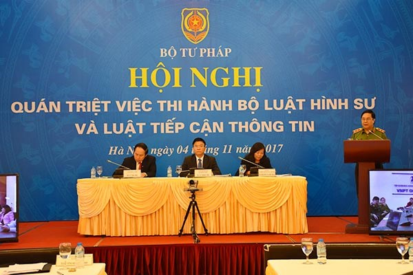 Đảm bảo thi h&agrave;nh thống nhất hiệu quả Bộ luật H&igrave;nh sự năm 2015 v&agrave; Luật Tiếp cận th&ocirc;ng tin