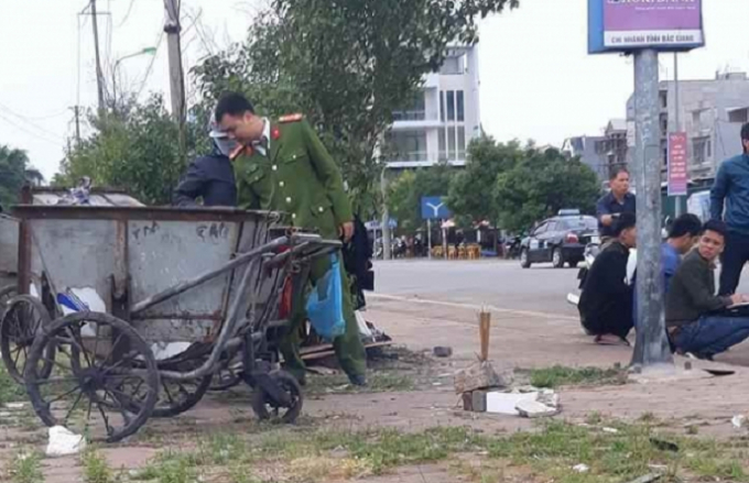 Khu vực ph&aacute;t hiện thi thể thai nhi.