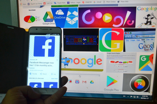 Bộ T&agrave;i ch&iacute;nh đề nghị nhiều bộ, ng&agrave;nh c&ugrave;ng v&agrave;o cuộc để quản l&yacute; thuế với c&aacute;c doanh nghiệp nước ngo&agrave;i cung cấp dịch vụ thương mại điển tử tại Việt Nam như Facebook, Google... Ảnh: TẤN THẠNH