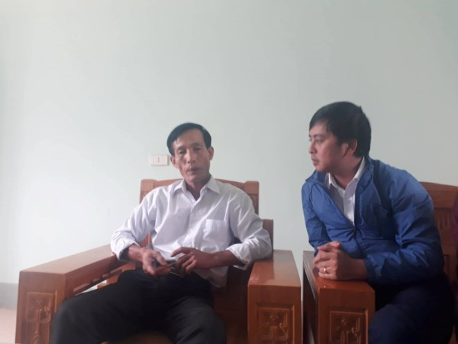 &Ocirc;ng Nguyễn Đ&igrave;nh Tiến, B&iacute; thư Đảng ủy x&atilde; Nghi Quang &nbsp;trả lời phỏng vấn ph&oacute;ng vi&ecirc;n Ng&ocirc; To&agrave;n.