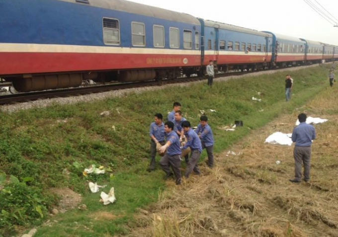 Hiện trường vụ tai nạn.