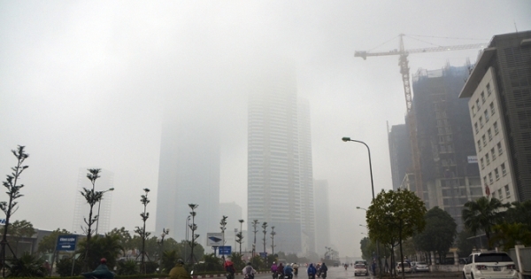 Lý do Hà Nội chìm trong sương mù 2 ngày cuối tuần
