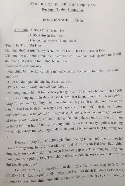 Tỉnh ủy Thanh H&oacute;a chỉ đạo l&agrave;m r&otilde; vụ qu&ecirc;n thống k&ecirc; thiệt hại b&atilde;o lũ sau khi Ph&aacute;p luật Plus đăng tải