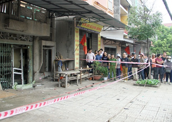 Hiện trường vụ nổ.&nbsp;