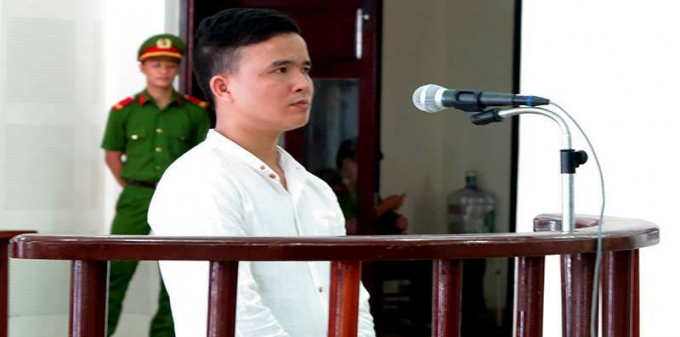 Đối tượng Nguyễn S&ocirc;ng Thao tại t&ograve;a.