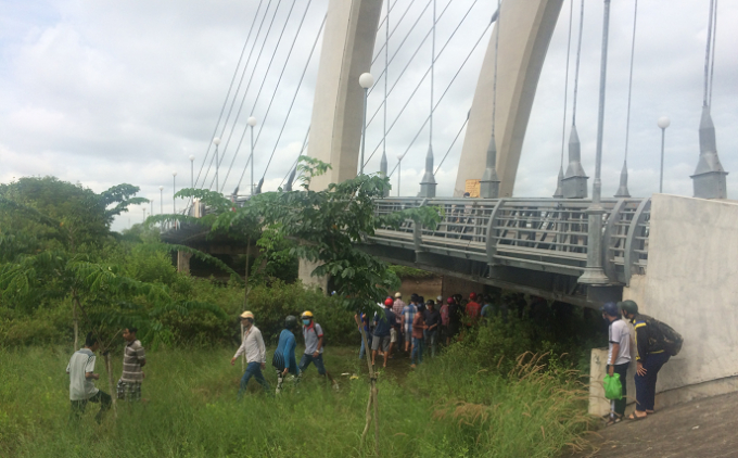 Hiện trường nơi xảy ra sự việc.