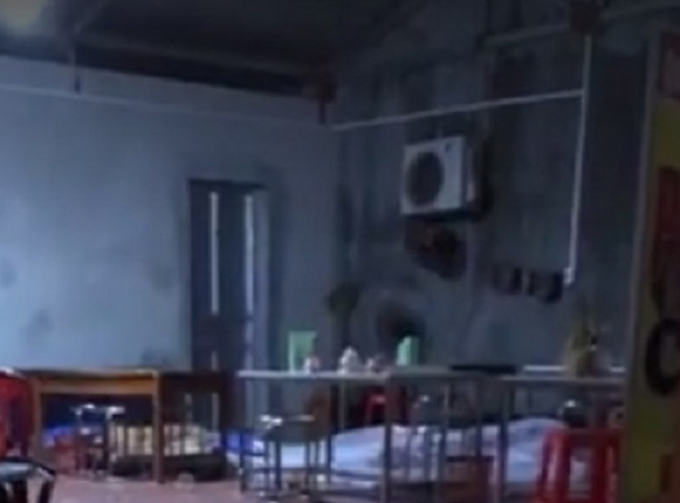 Hiện trường nơi xảy ra sự việc.