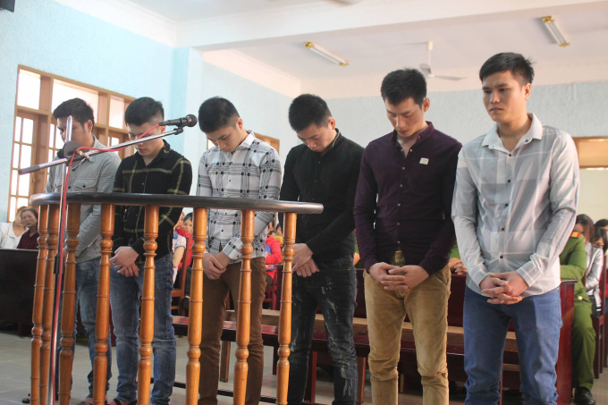 C&aacute;c bị c&aacute;o đứng trước v&agrave;nh m&oacute;ng ngựa.