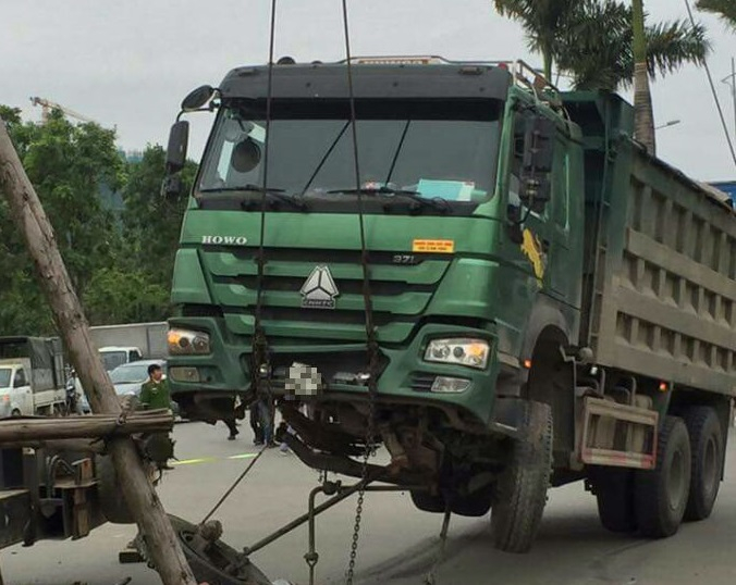 Hiện trường vụ tai nạn. (Ảnh: Facebook Th&uacute;y Ngoan)