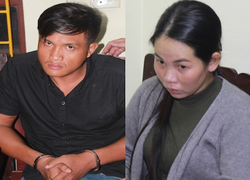 Trang v&agrave; Trực tại cơ quan c&ocirc;ng an. (Ảnh: b&aacute;o VNExpress)