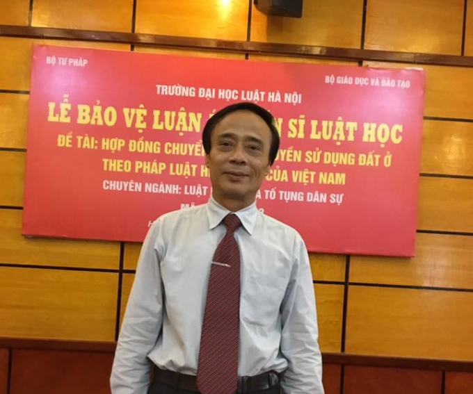 PGS-TS Ph&ugrave;ng Trung Tập, Giảng vi&ecirc;n bộ m&ocirc;n Luật D&acirc;n sự Đại học Luật H&agrave; Nội.