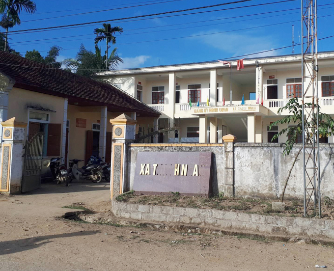 UBND x&atilde; Thạch Ng&agrave;n - nơi b&agrave; Vi Thị L&acirc;n c&ocirc;ng t&aacute;c.