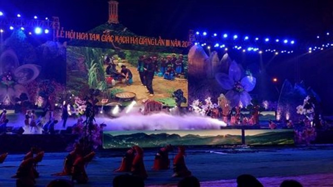 Tỉnh H&agrave; Giang đ&atilde; tổ chức khai mạc lễ hội hoa Tam Gi&aacute;c Mạch lần thứ III.